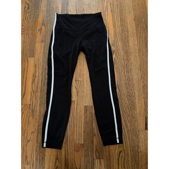 lululemon athletica Pants - LULULEMON WOMENS ALIGN HIGH RISE SIDE STRIPE TIGHT 25" BLACK/WHITE SZ 8
